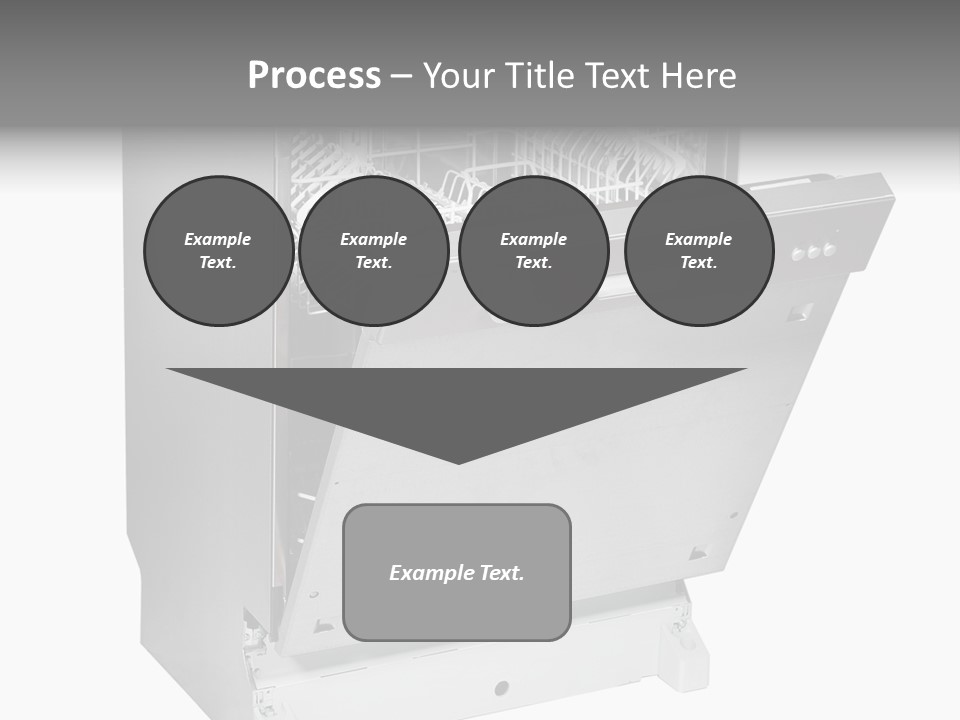 God White Cutlery PowerPoint Template