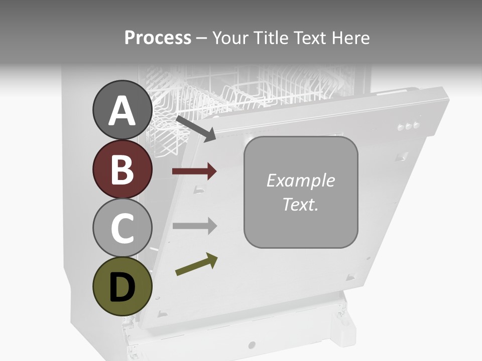 God White Cutlery PowerPoint Template
