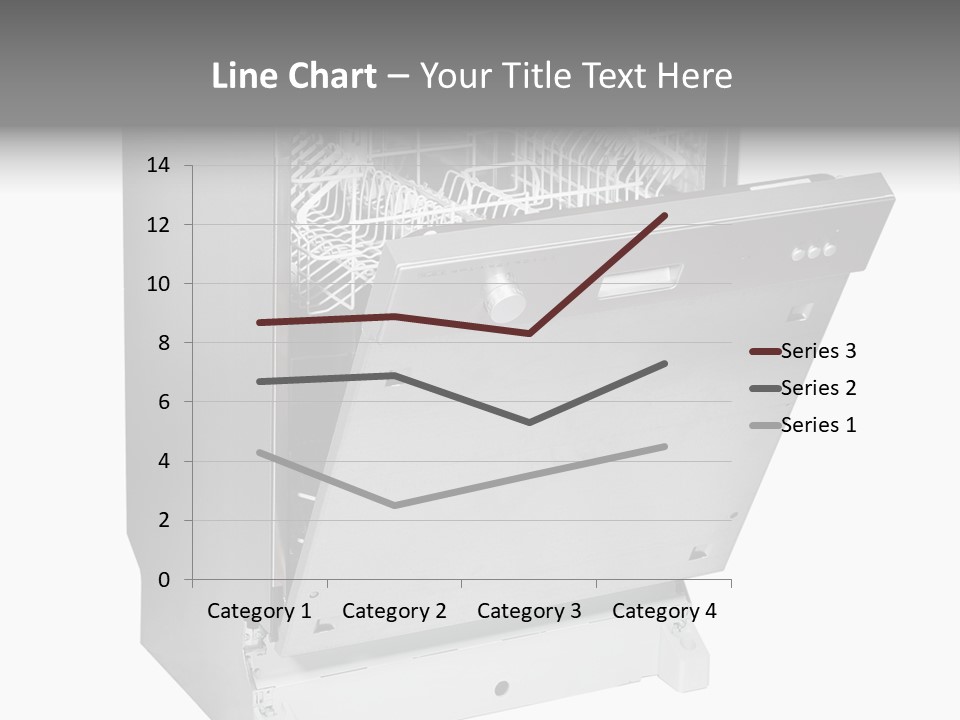 God White Cutlery PowerPoint Template