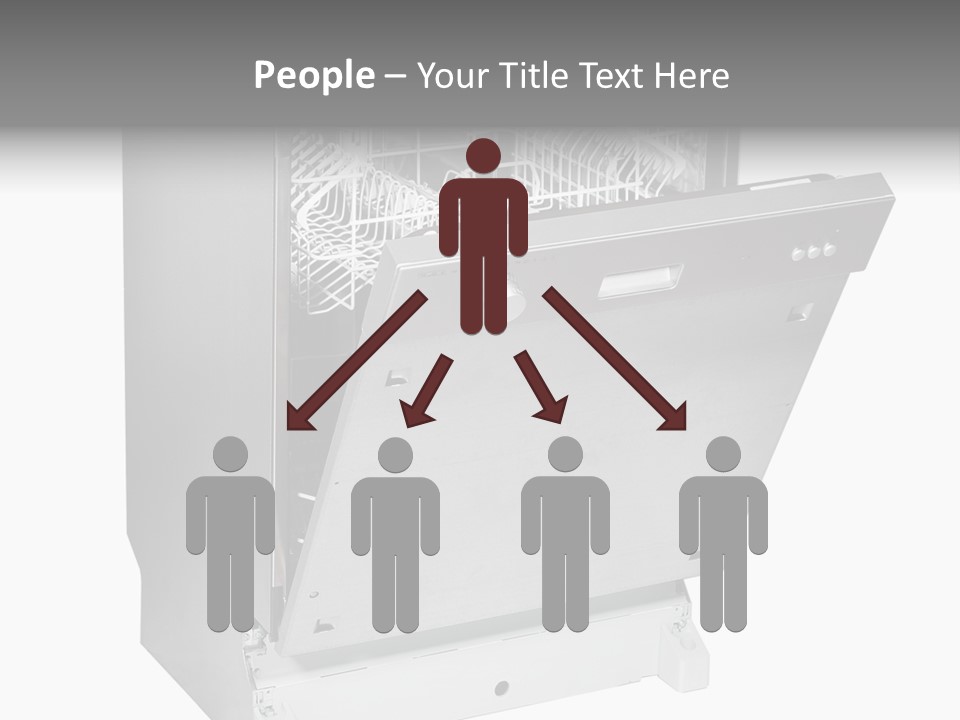 God White Cutlery PowerPoint Template