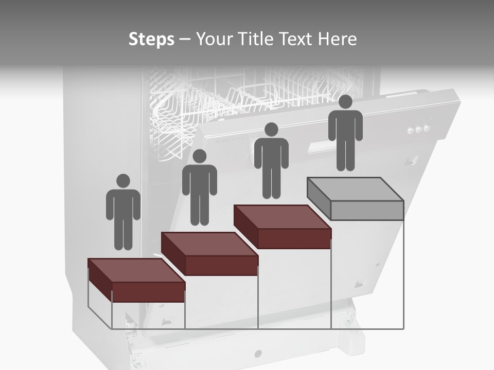 God White Cutlery PowerPoint Template