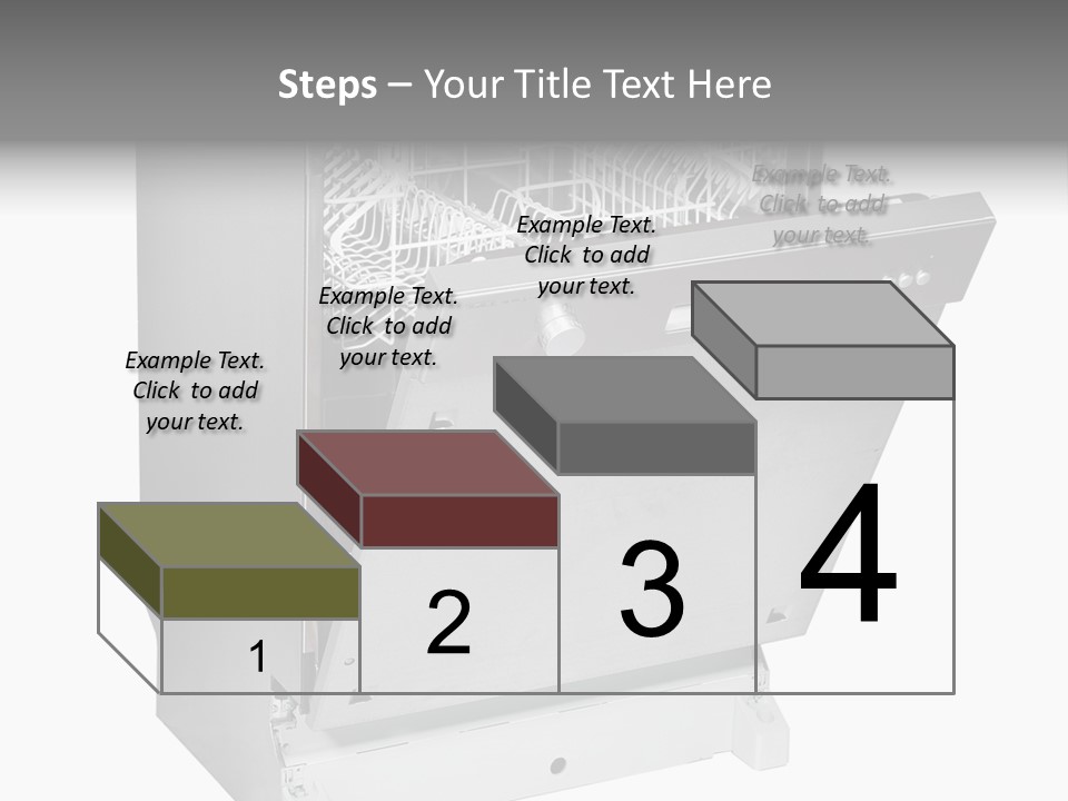 God White Cutlery PowerPoint Template