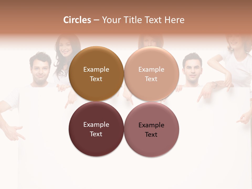 Announcement Friends Text PowerPoint Template