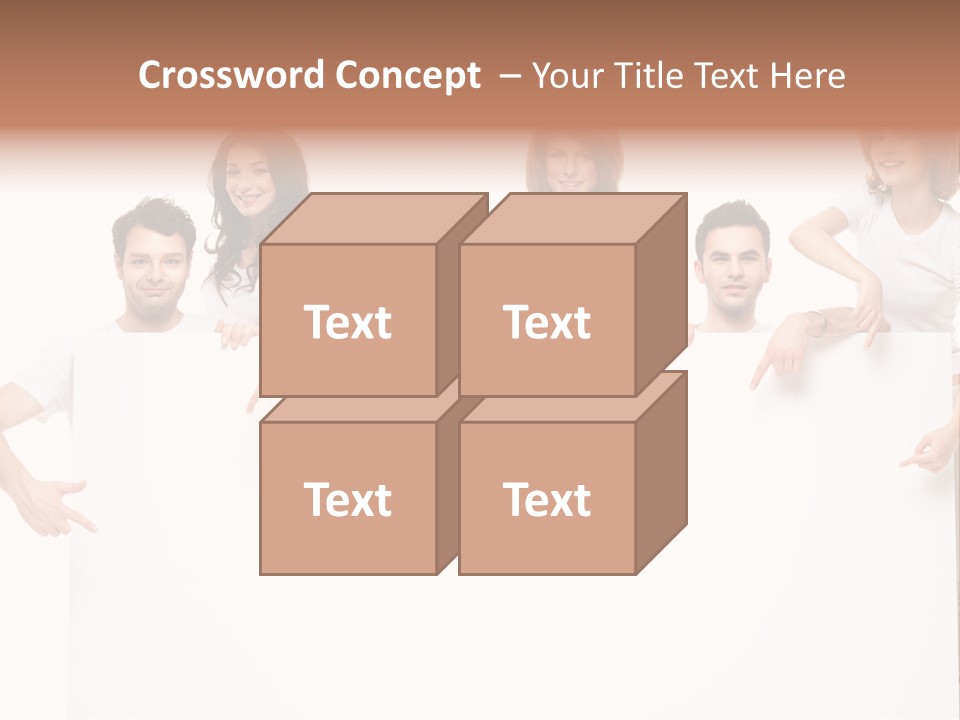 Announcement Friends Text PowerPoint Template