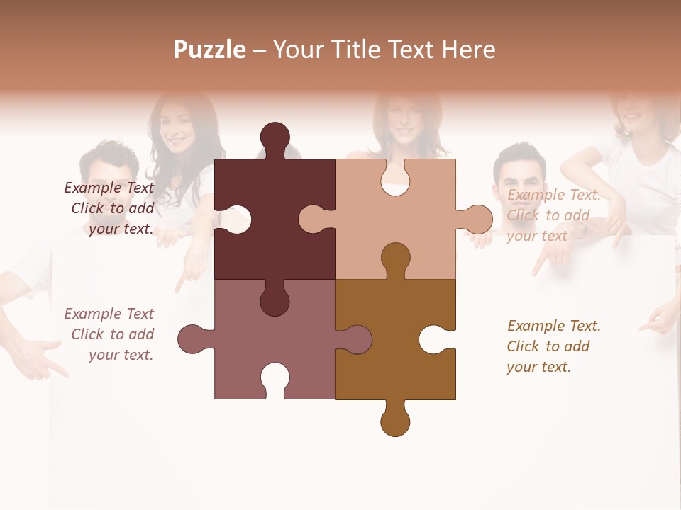 Announcement Friends Text PowerPoint Template