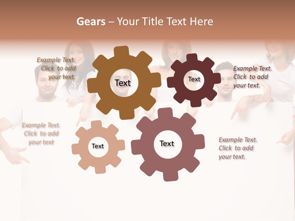 Announcement Friends Text PowerPoint Template