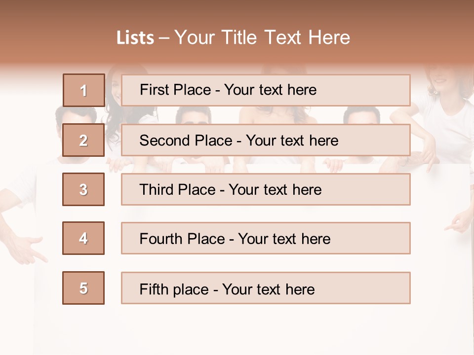Announcement Friends Text PowerPoint Template