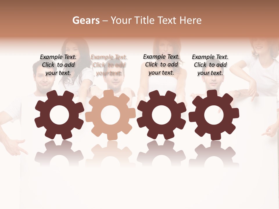 Announcement Friends Text PowerPoint Template