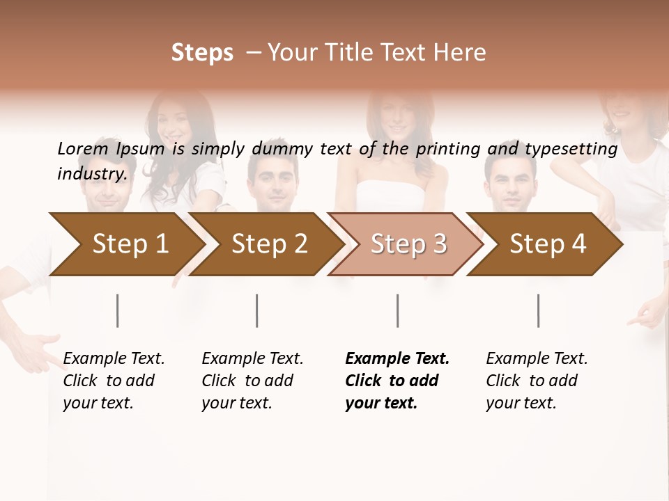 Announcement Friends Text PowerPoint Template