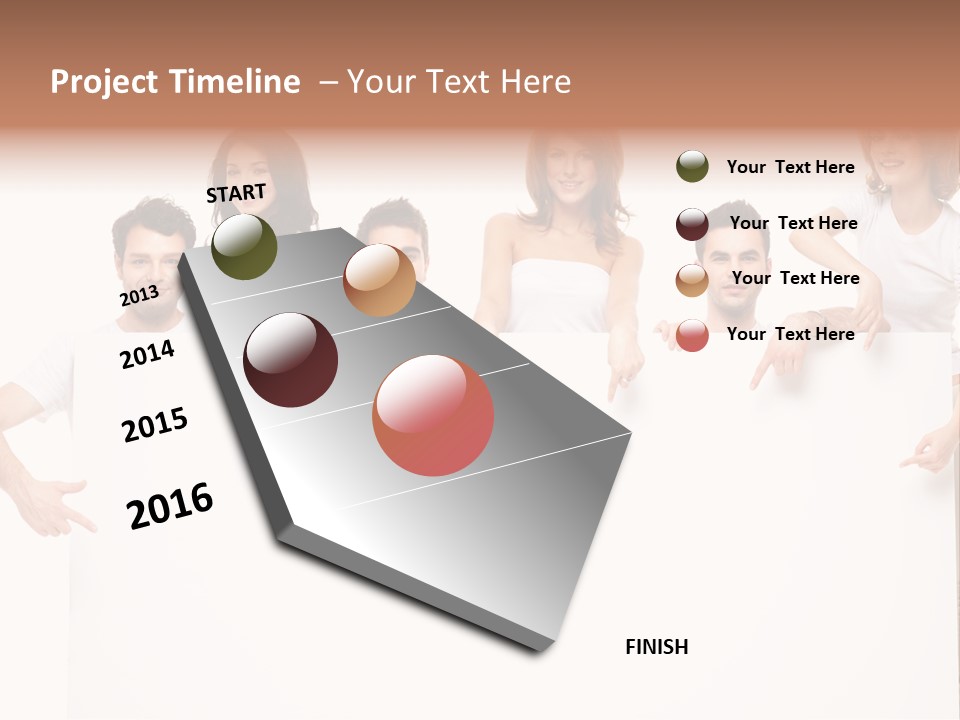 Announcement Friends Text PowerPoint Template