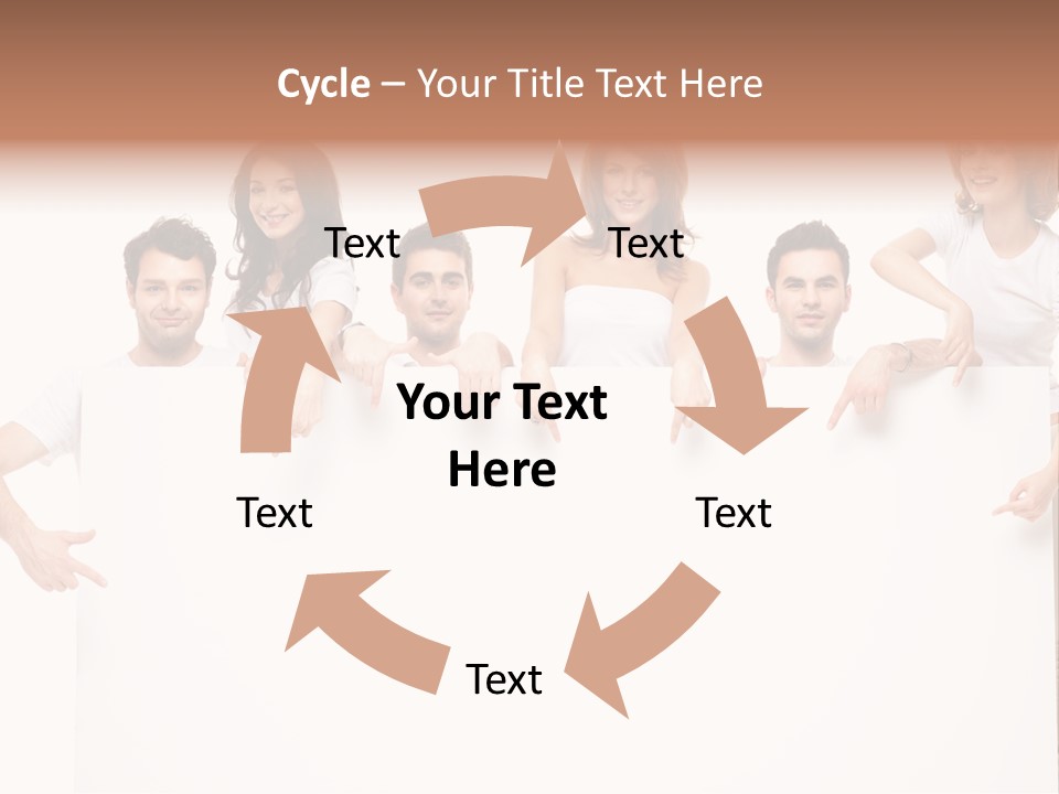 Announcement Friends Text PowerPoint Template