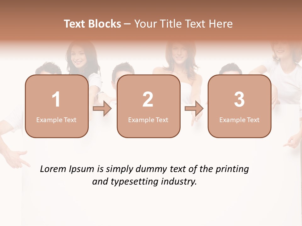 Announcement Friends Text PowerPoint Template