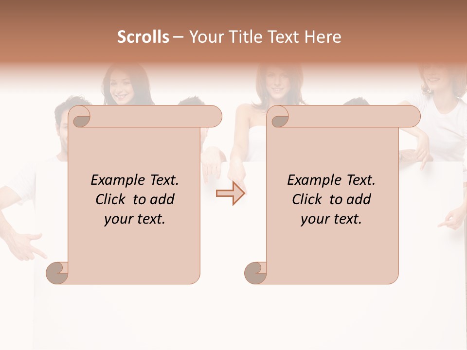 Announcement Friends Text PowerPoint Template