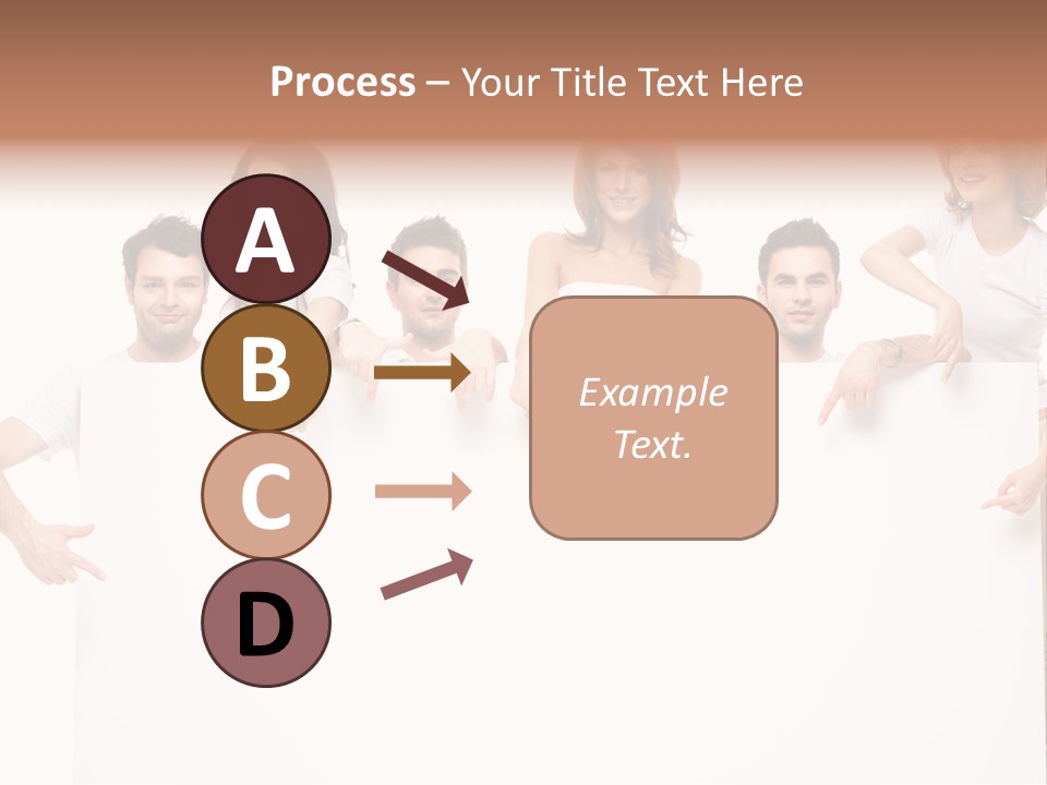 Announcement Friends Text PowerPoint Template