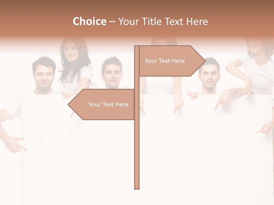Announcement Friends Text PowerPoint Template