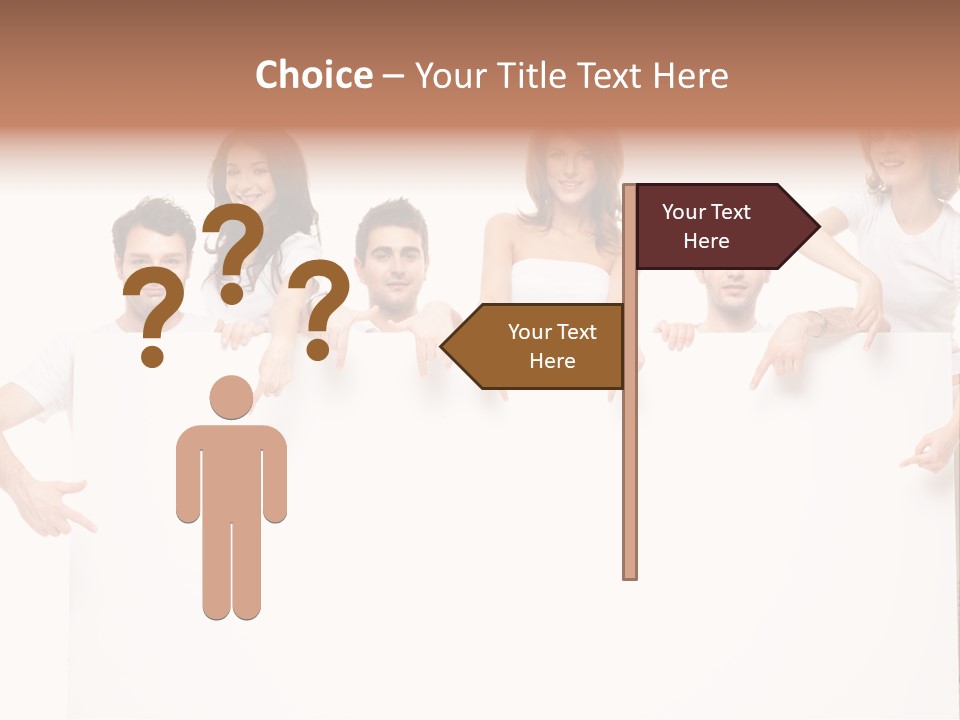 Announcement Friends Text PowerPoint Template