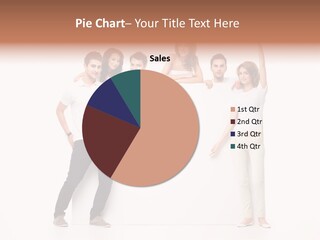 Text Pointing Model PowerPoint Template