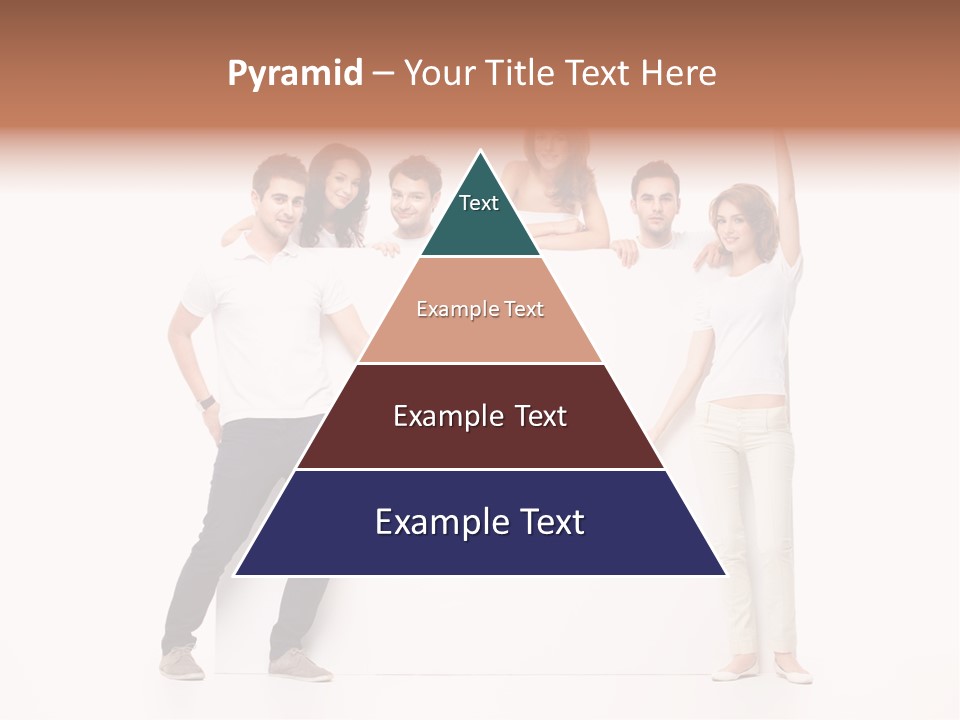 Text Pointing Model PowerPoint Template