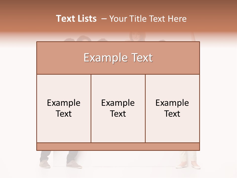 Text Pointing Model PowerPoint Template