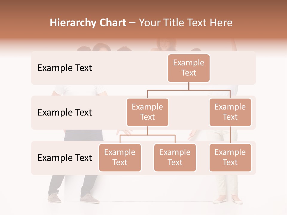 Text Pointing Model PowerPoint Template