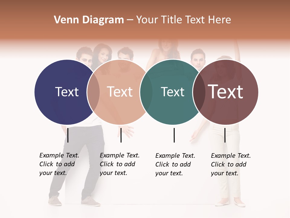 Text Pointing Model PowerPoint Template
