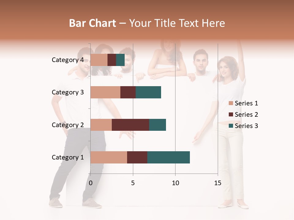Text Pointing Model PowerPoint Template
