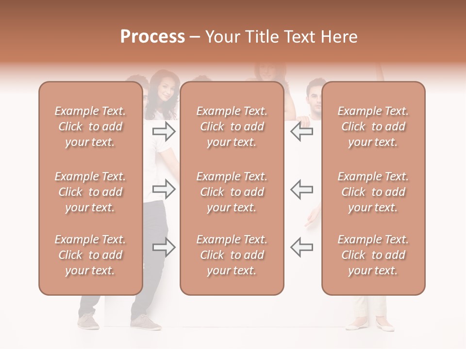 Text Pointing Model PowerPoint Template