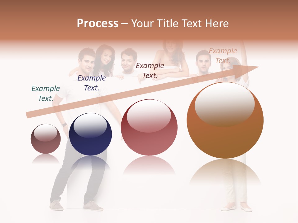 Text Pointing Model PowerPoint Template