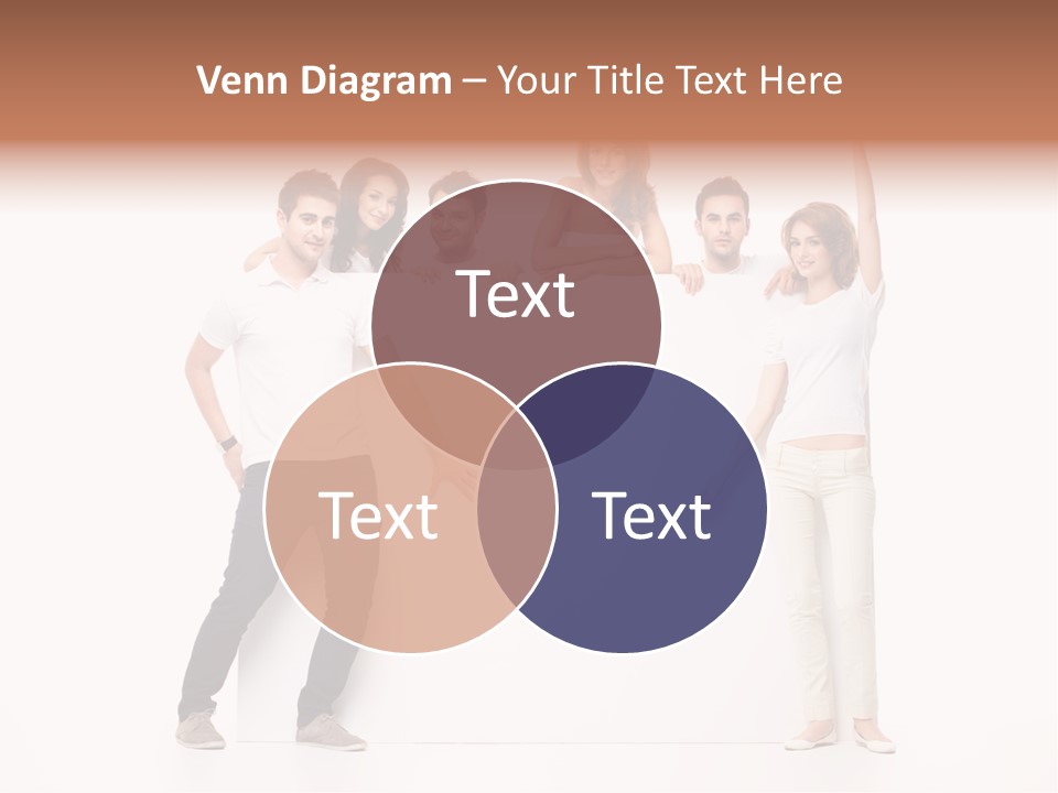 Text Pointing Model PowerPoint Template