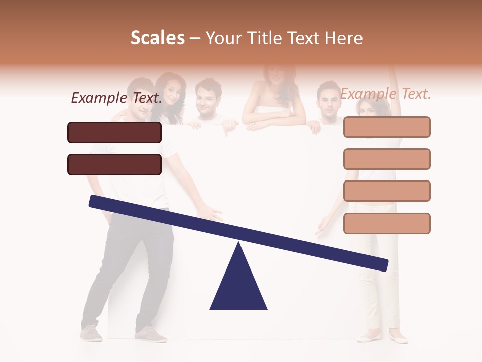 Text Pointing Model PowerPoint Template