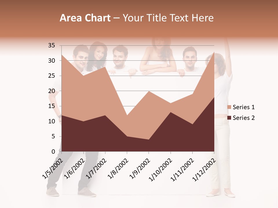 Text Pointing Model PowerPoint Template
