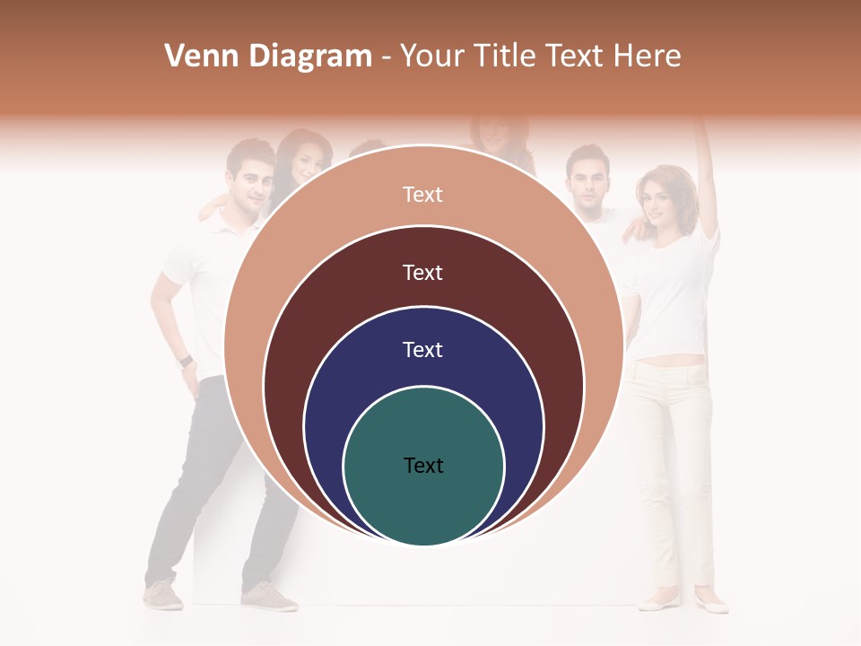 Text Pointing Model PowerPoint Template