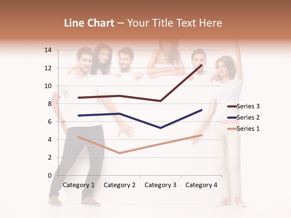 Text Pointing Model PowerPoint Template