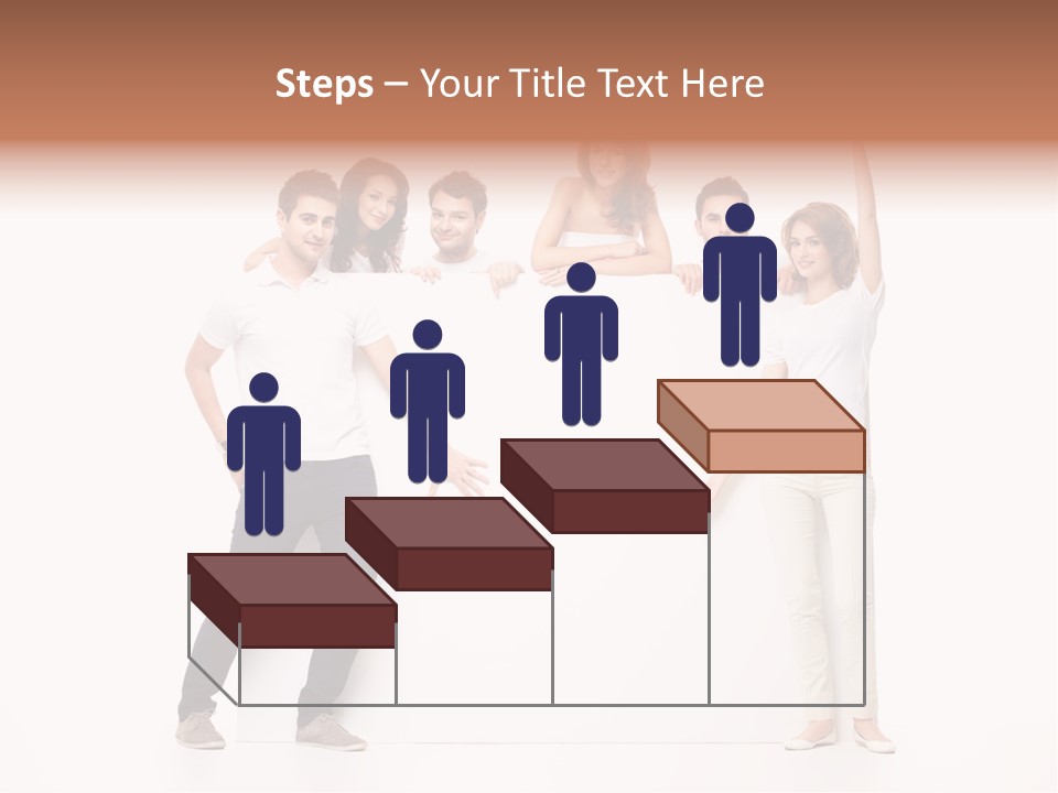 Text Pointing Model PowerPoint Template