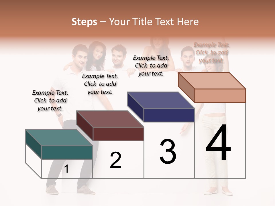 Text Pointing Model PowerPoint Template