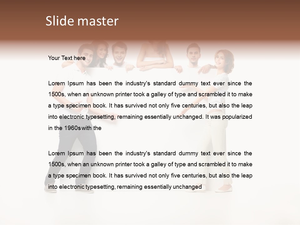 People Copy Blank PowerPoint Template