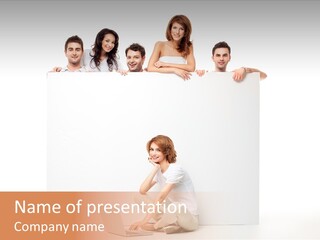 Smile Model Space PowerPoint Template