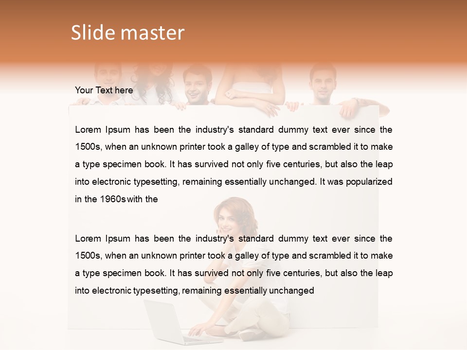 Smile Model Space PowerPoint Template