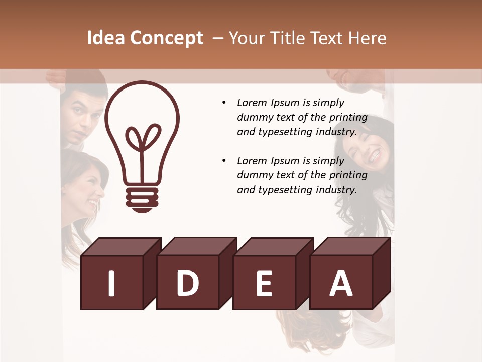 Celebration Smiling Billboard PowerPoint Template