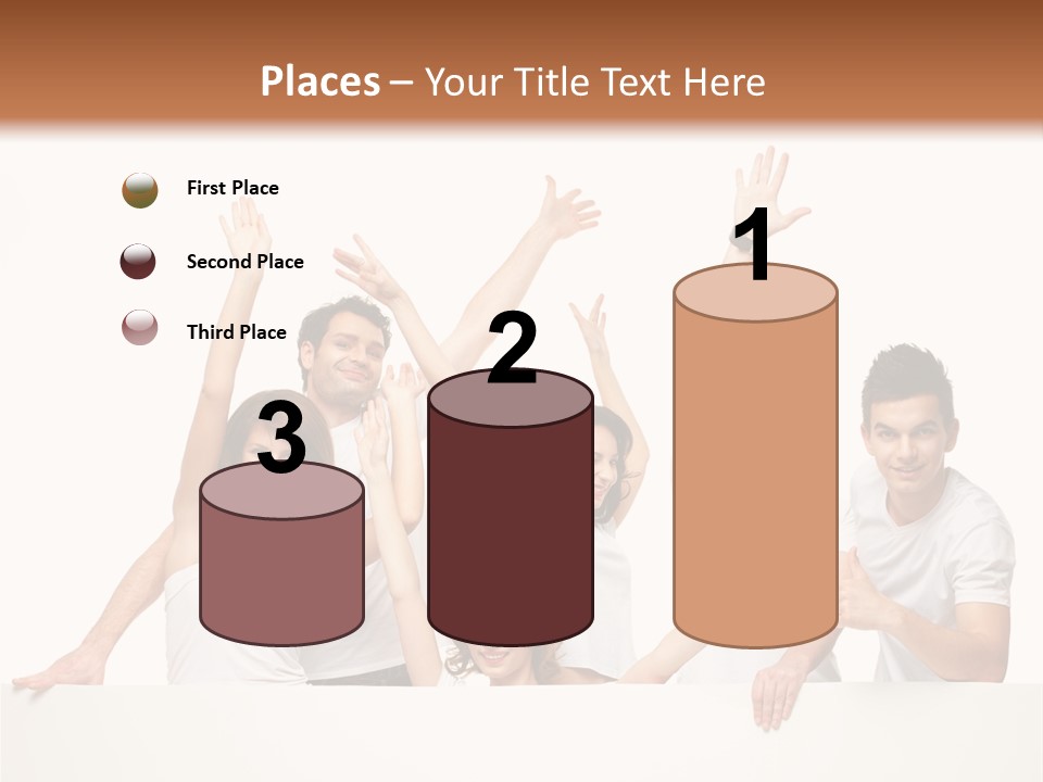 Cheerful Copyspace Sign PowerPoint Template