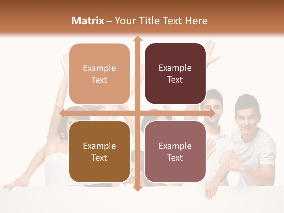 Cheerful Copyspace Sign PowerPoint Template