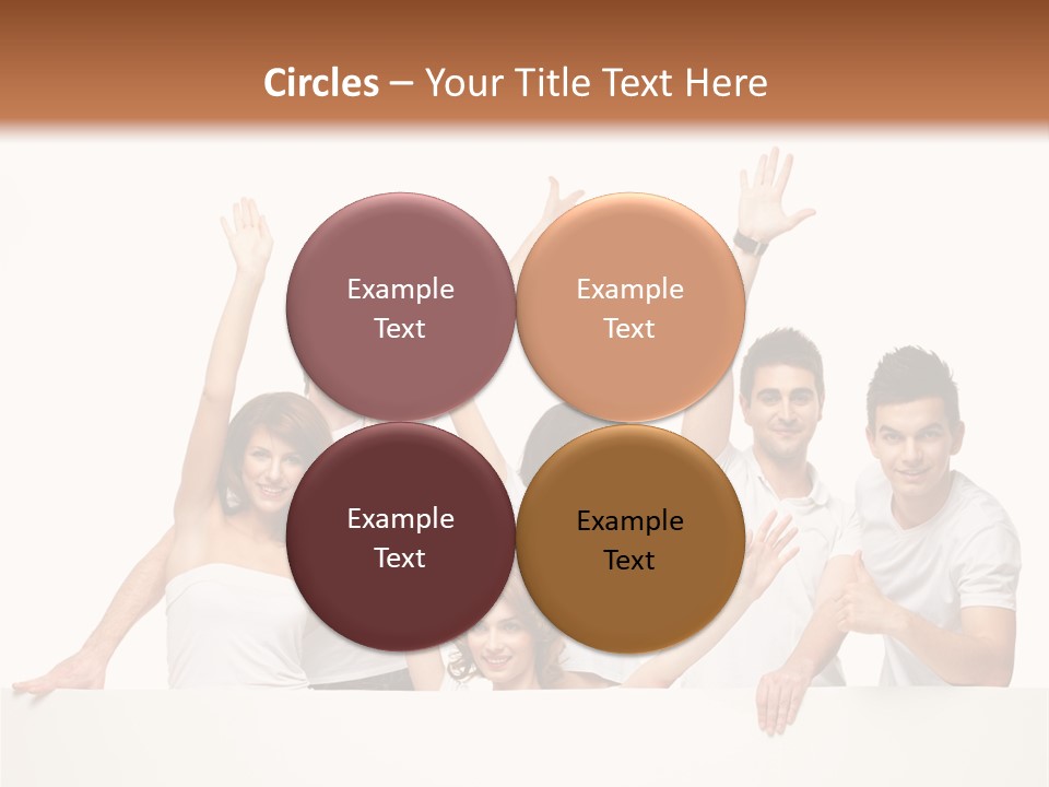 Cheerful Copyspace Sign PowerPoint Template