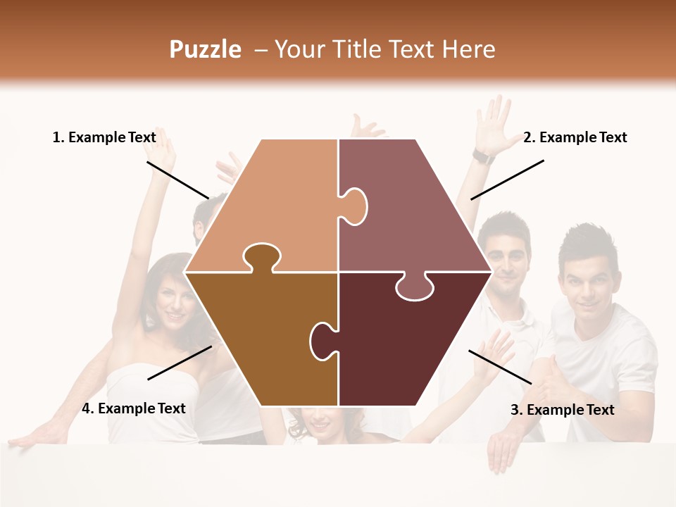 Cheerful Copyspace Sign PowerPoint Template