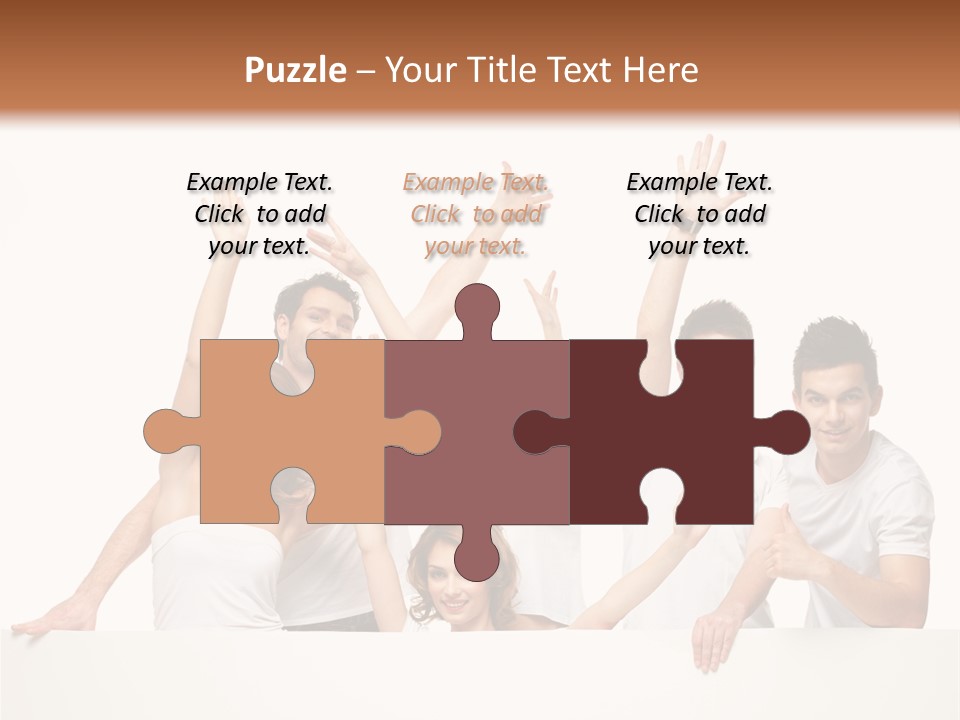 Cheerful Copyspace Sign PowerPoint Template