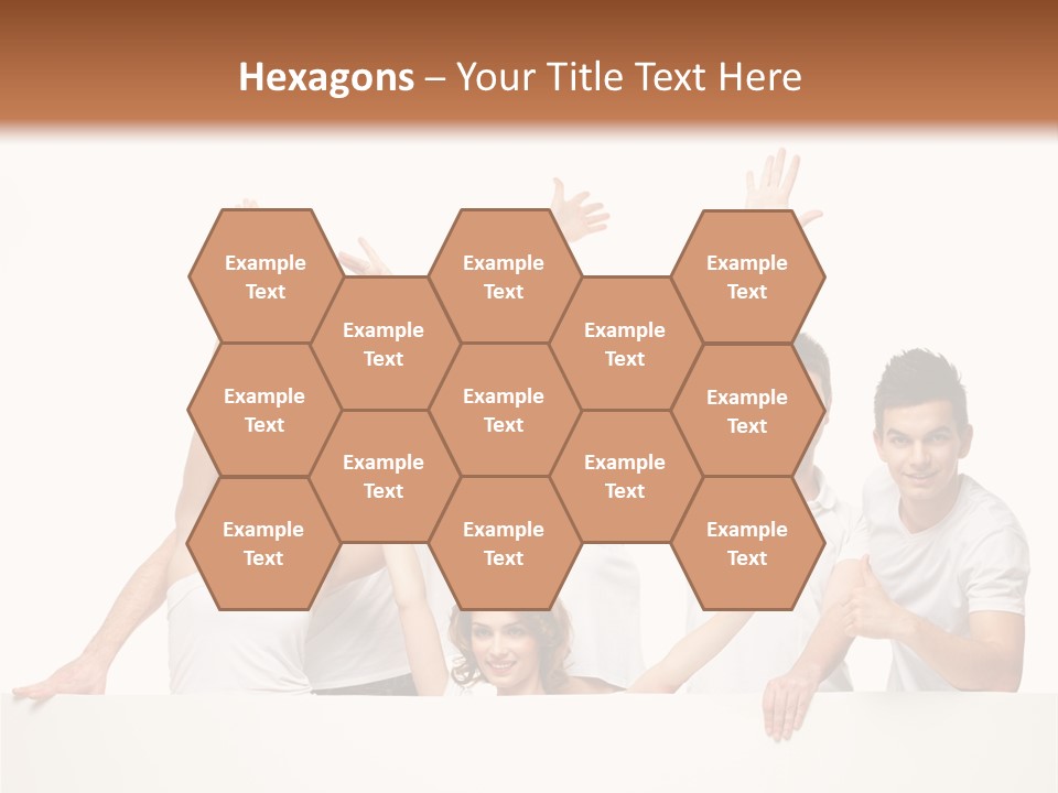 Cheerful Copyspace Sign PowerPoint Template