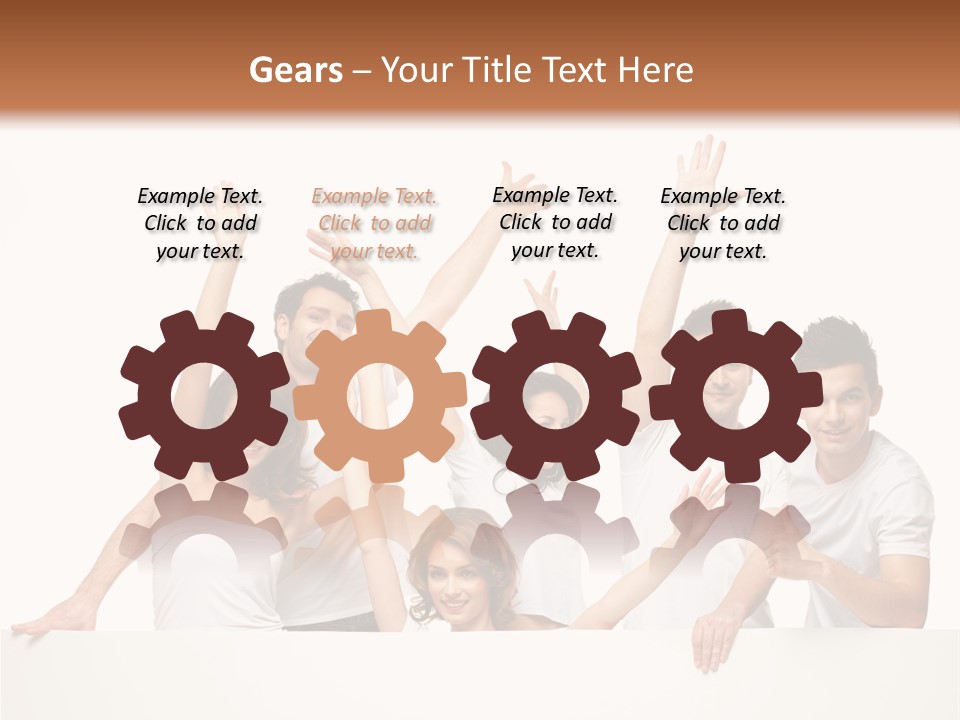 Cheerful Copyspace Sign PowerPoint Template