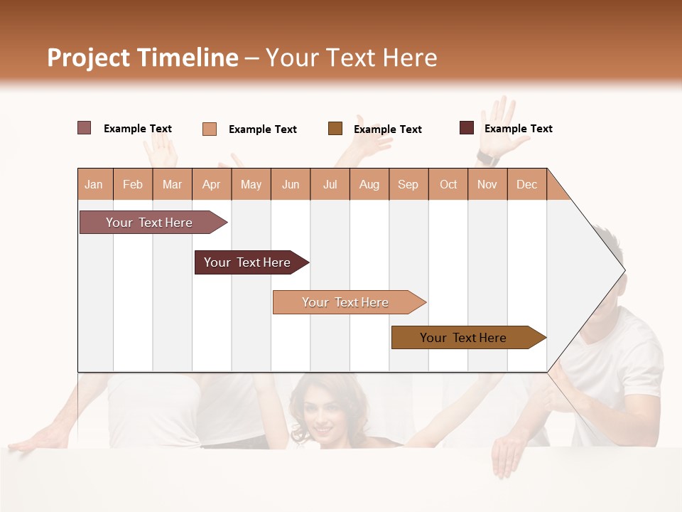 Cheerful Copyspace Sign PowerPoint Template