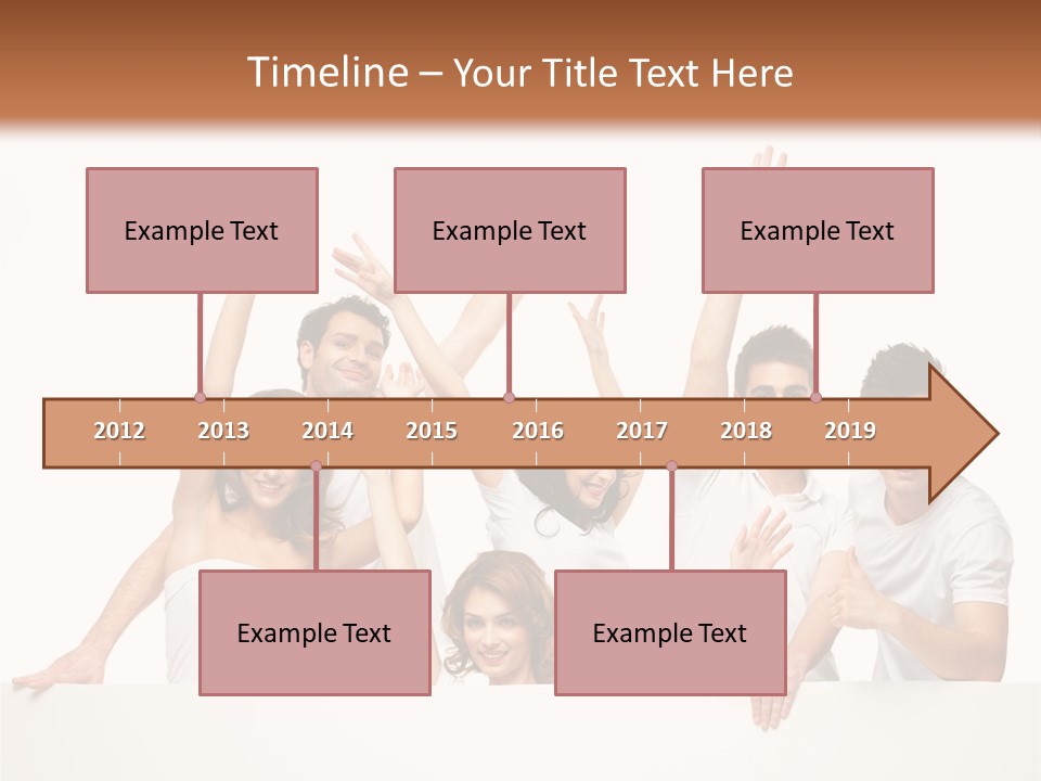 Cheerful Copyspace Sign PowerPoint Template