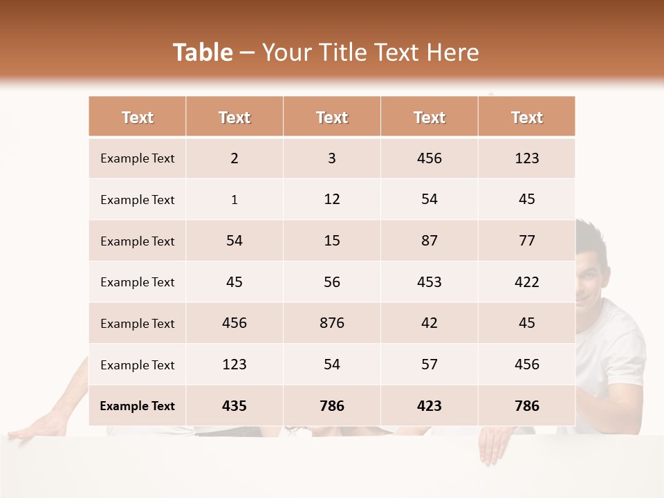 Cheerful Copyspace Sign PowerPoint Template