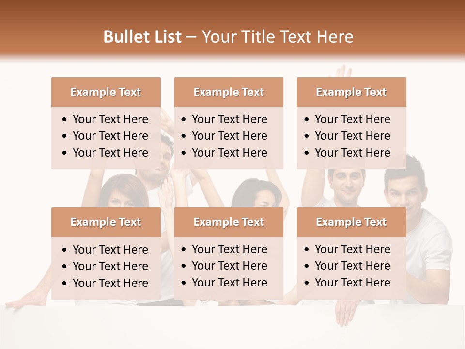 Cheerful Copyspace Sign PowerPoint Template